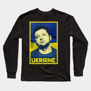 Zelensky Ukraine Flag Long Sleeve T-Shirt